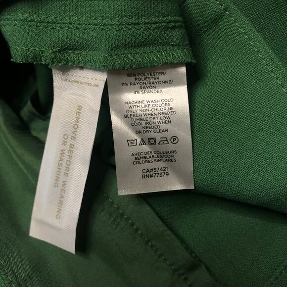 Ann Taylor Petite “The Slim” Tailored Pants – Bright Green (00P, NWT) - Picture 7 of 7